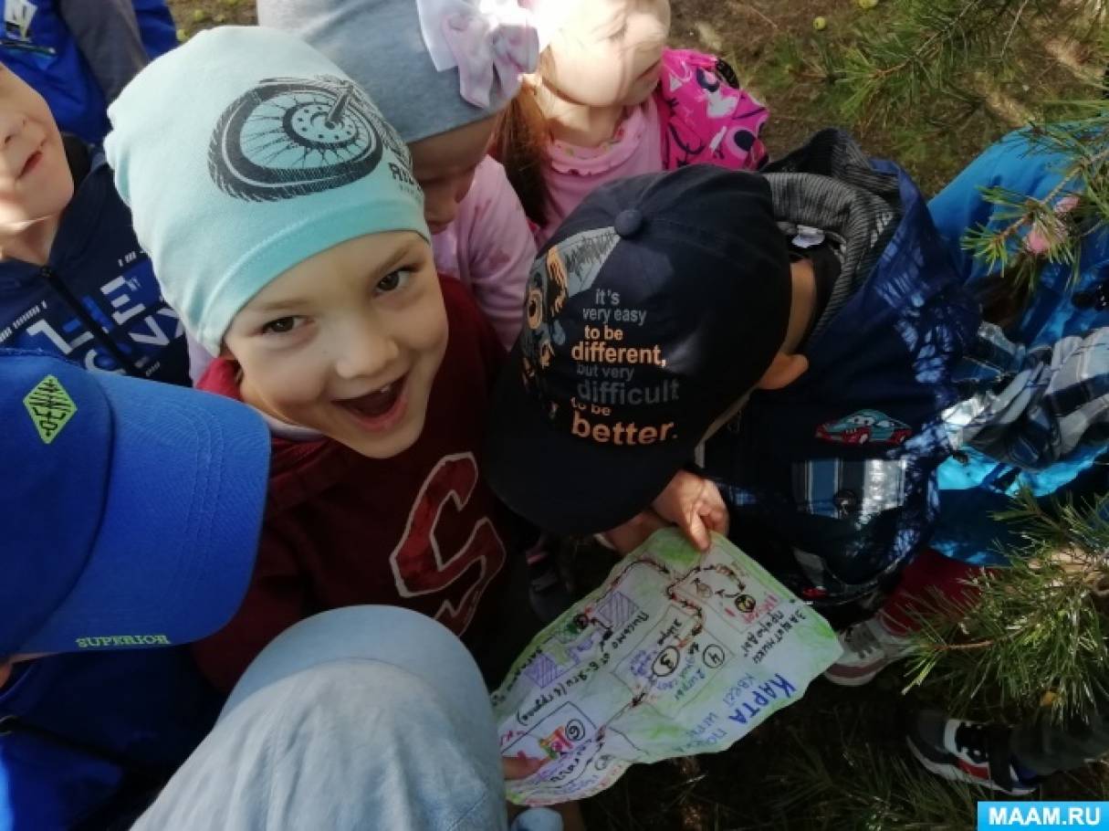 Фотоотчет о проведении квест-игры «Расколдуй и спаси лес» в группе детей от 4–6 лет