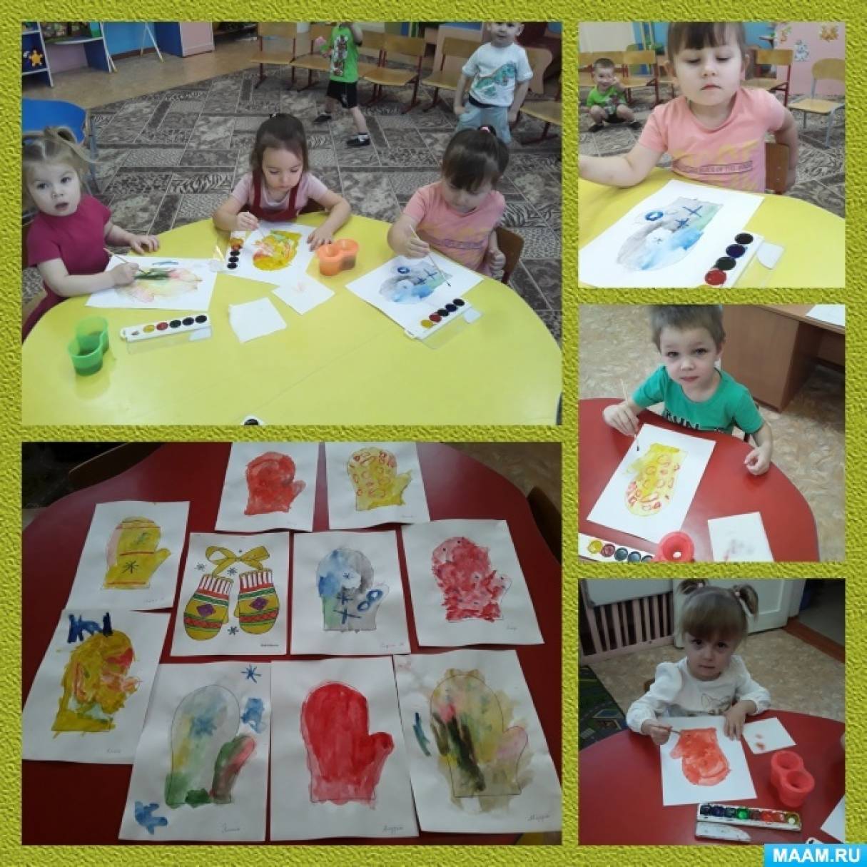 Конспект занятия по рисованию во второй младшей группе «Рукавичка для ...