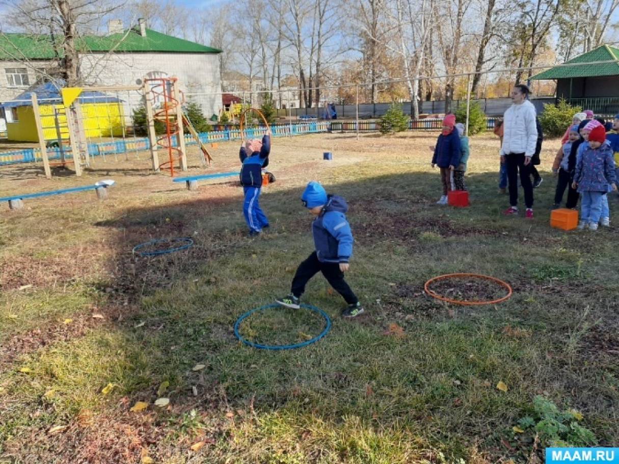 Спортивное развлечение в старшей группе