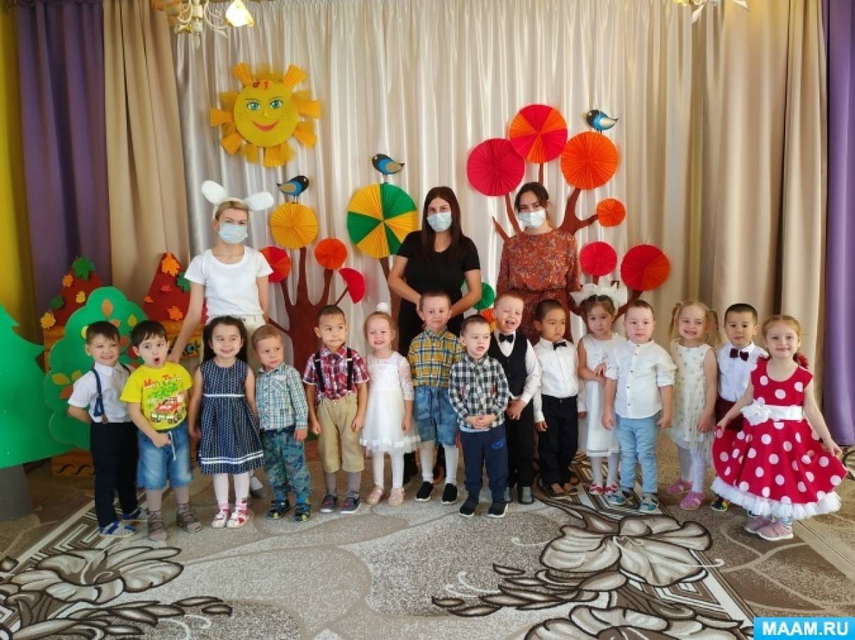 Осеннее развлечение в младшей группе «В гости к зайчику» Фото Осеннее развлечение в младшей группе «В гости к зайчику»