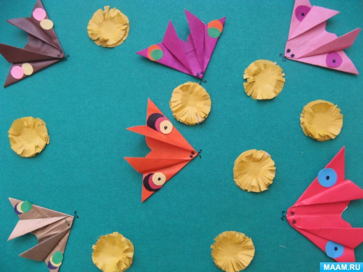 Мастер-класс по аппликации «Бабочки на лугу» - фото Мастер-класс по аппликации «Бабочки на лугу»