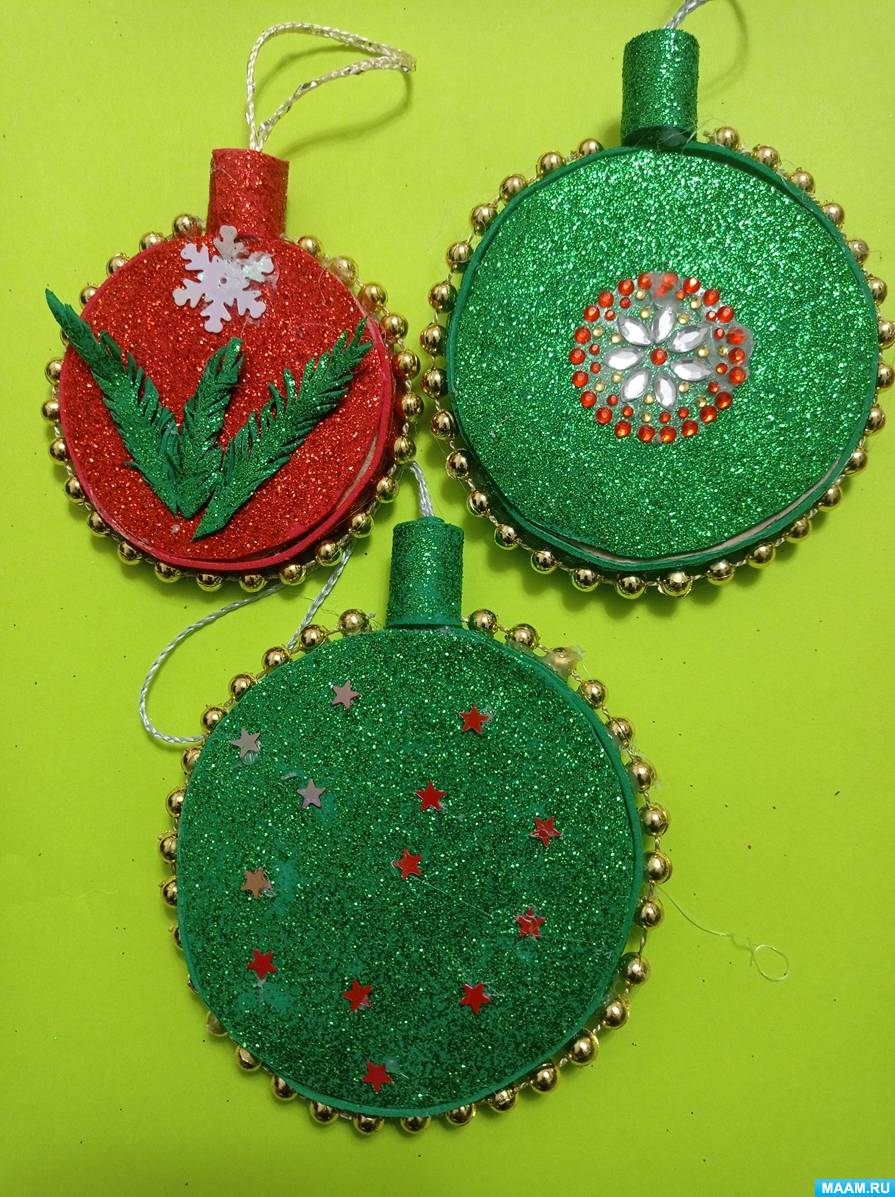 Мастер-класс по изготовлению поделки из картона и фоамирана «Новогодние ...