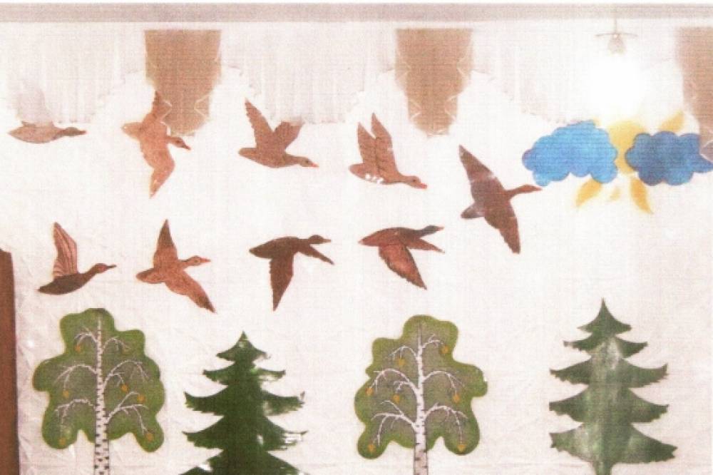 Рисование средняя группа тема перелетные птицы
