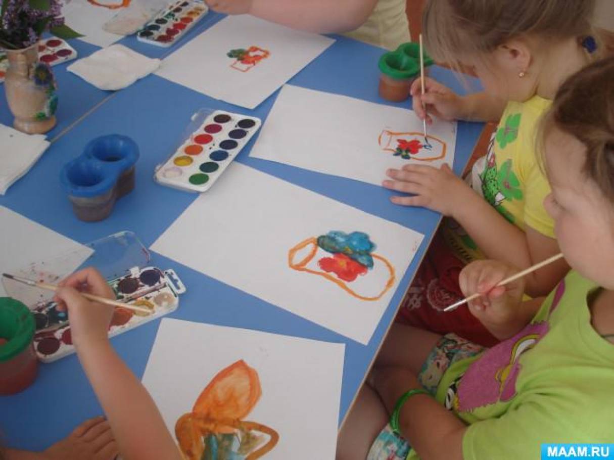 Рисование с натуры конспект в старшей группе