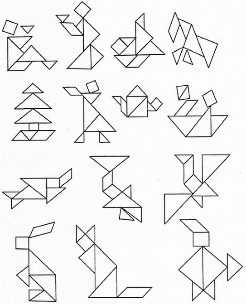 Квадрат из 20 треугольников