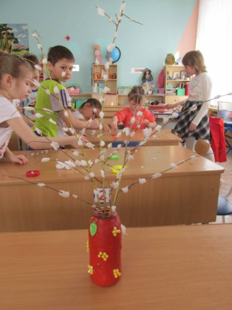 Верба в вазе