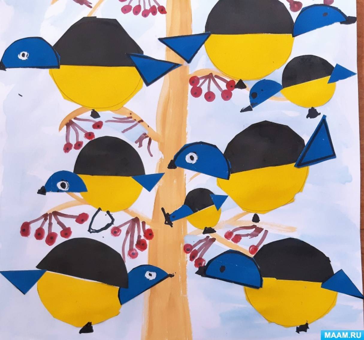 Нод аппликация птицы. Коллективная аппликация в средней группе птицы. Аппликация синичка средняя группа. Аппликация птицы в младшей группе. Аппликация птицы в детском саду.