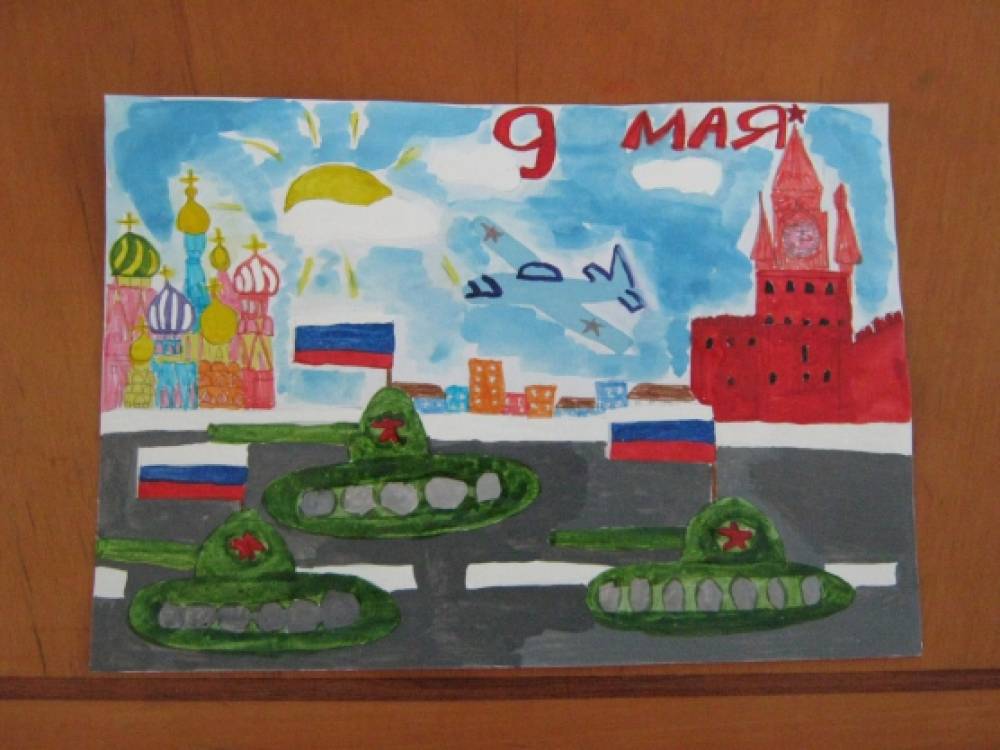 Рисунки ко дню победы детские старшая группа садик
