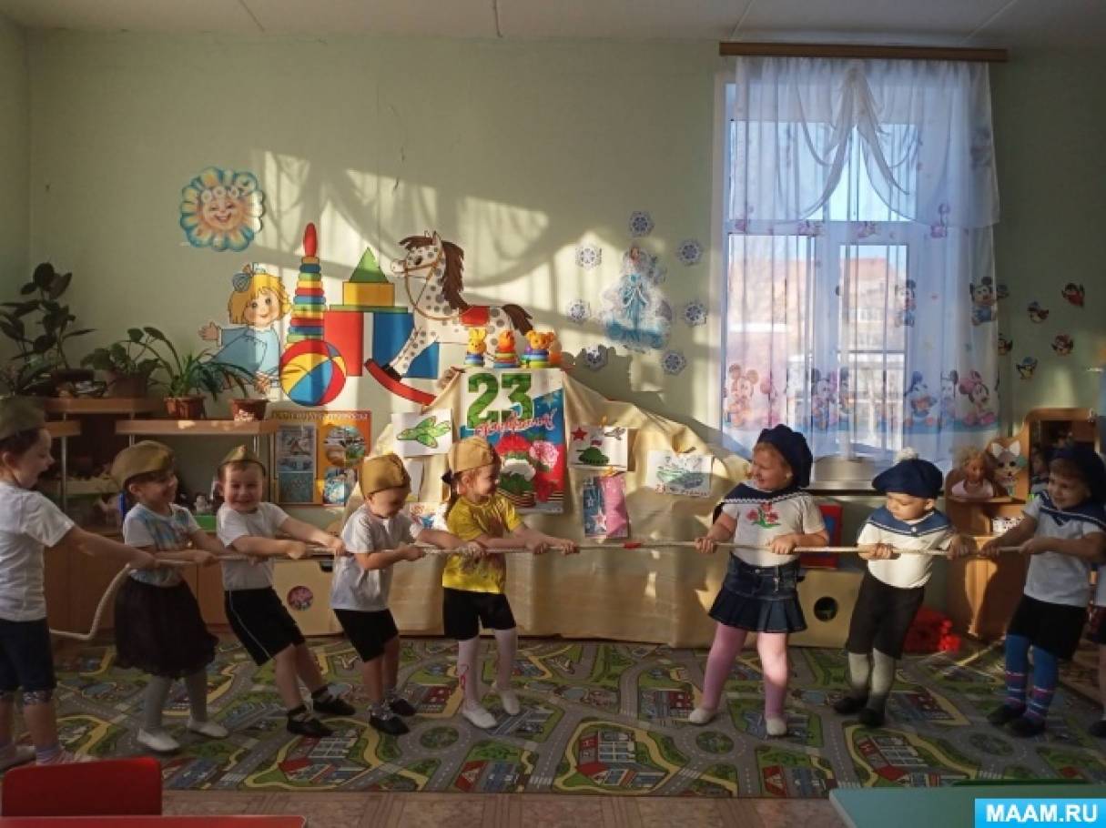 спортивное развлечение к 23 февраля. спортивный досуг к 23 февраля в средней группе.