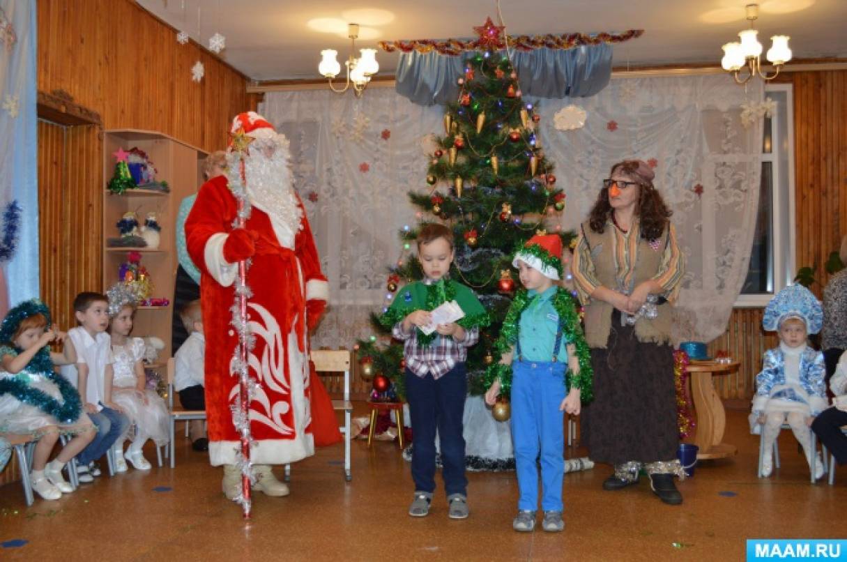 сценка новый год в лесу