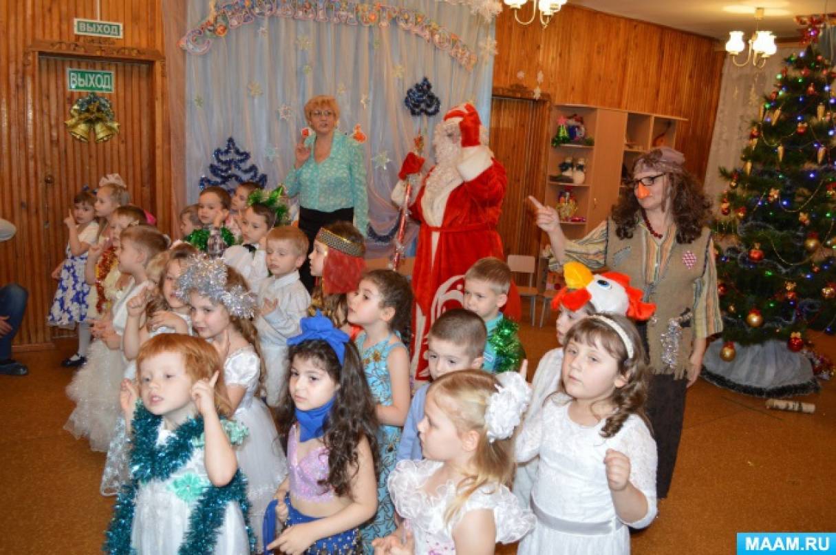 сценка новый год в лесу