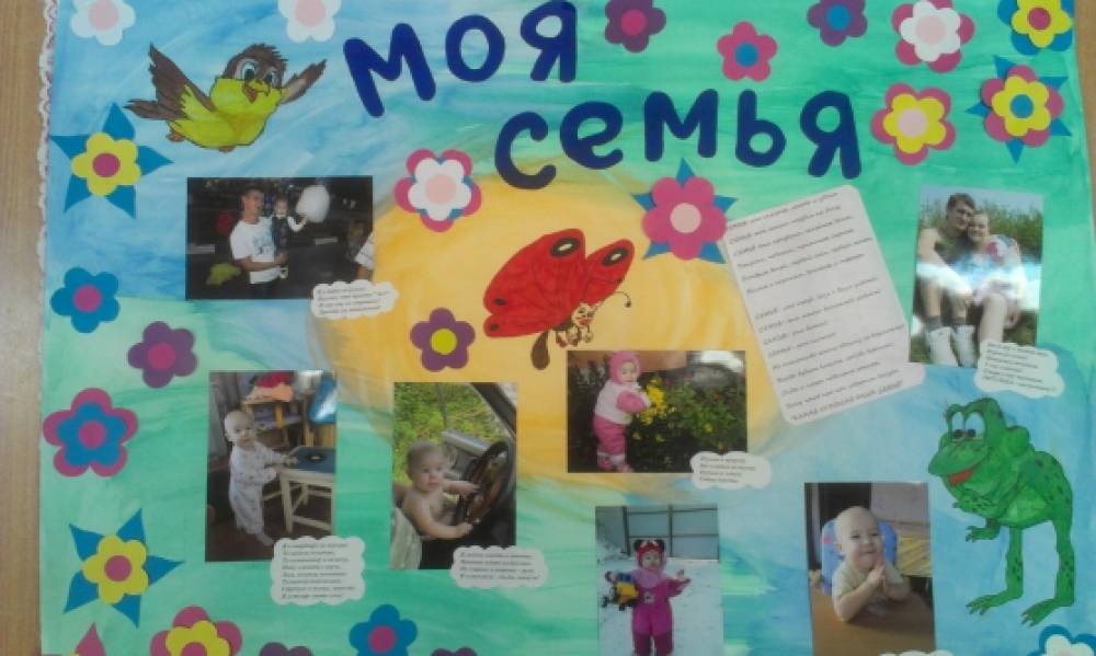 Детский проект моя семья Выставка плакатов "Моя семья" (3 фото). Воспитателям детских садов, школьным учи