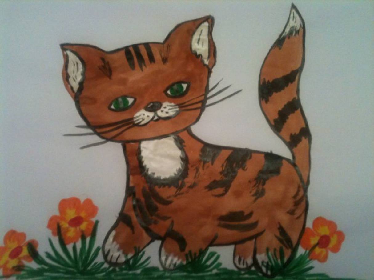 Кошки детский сад. Рисование кошка в старшей группе. Рисование котенка в старшей группе. Рисование животных в старшей группе. Рисование котика в старшей группе.