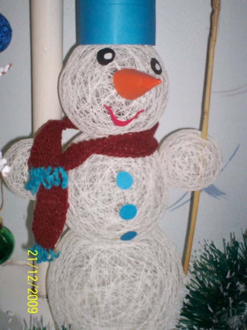 Как сделать - «Снеговик своими руками»: