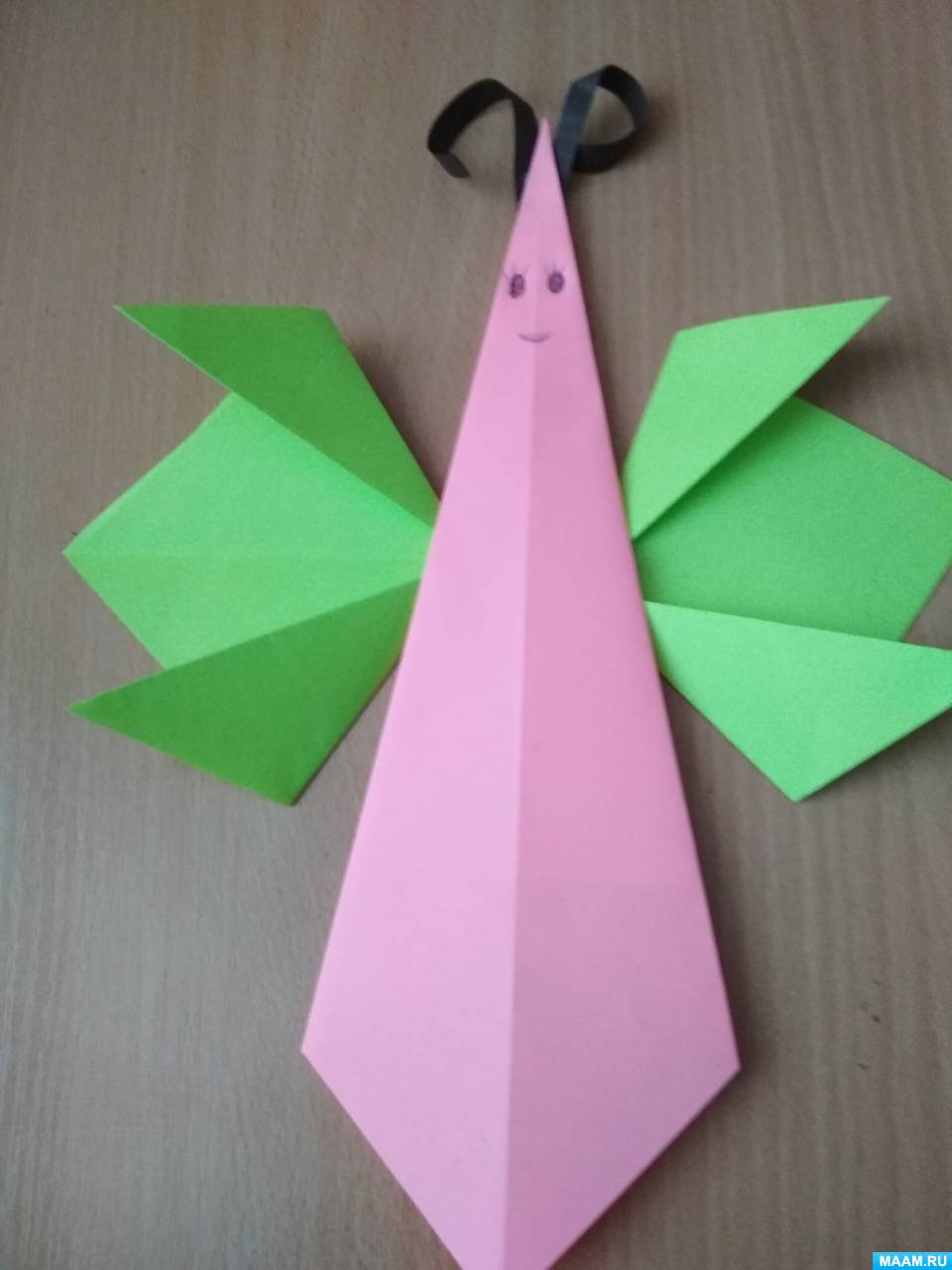 Мастер-класс по оригами «Бабочка-красавица» для детей старшего дошкольного возраста