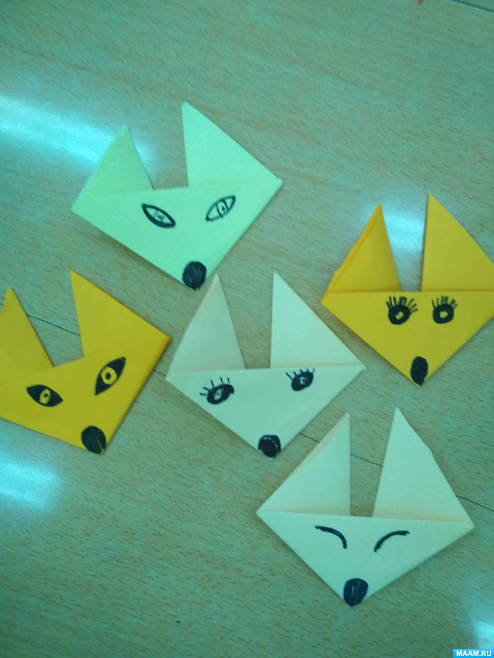 Мастер-класс по конструированию из бумаги в технике оригами «Лисичка» в старшей группе ко Дню Всемирного оригами