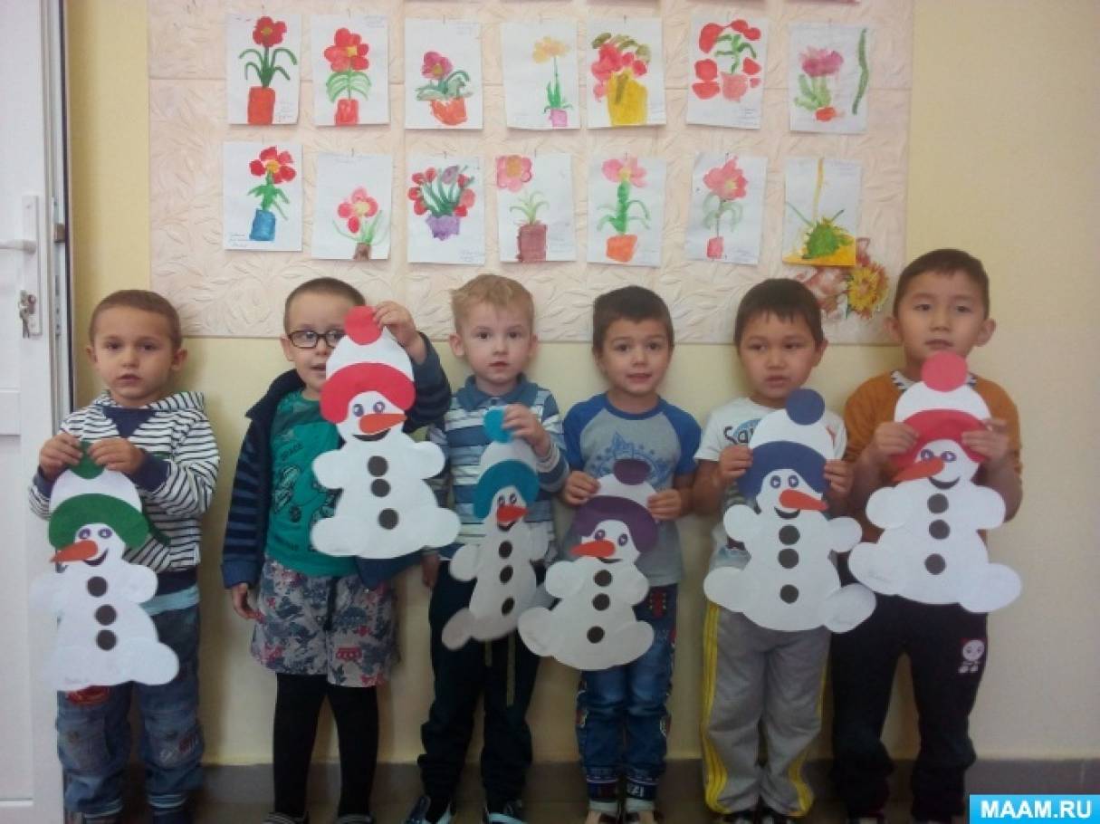 конструирование снеговик младшая группа. рисование снеговика в младшей группе. снеговик младшая группа. снеговик первая младшая группа. рисование снеговика в ясельной группе.