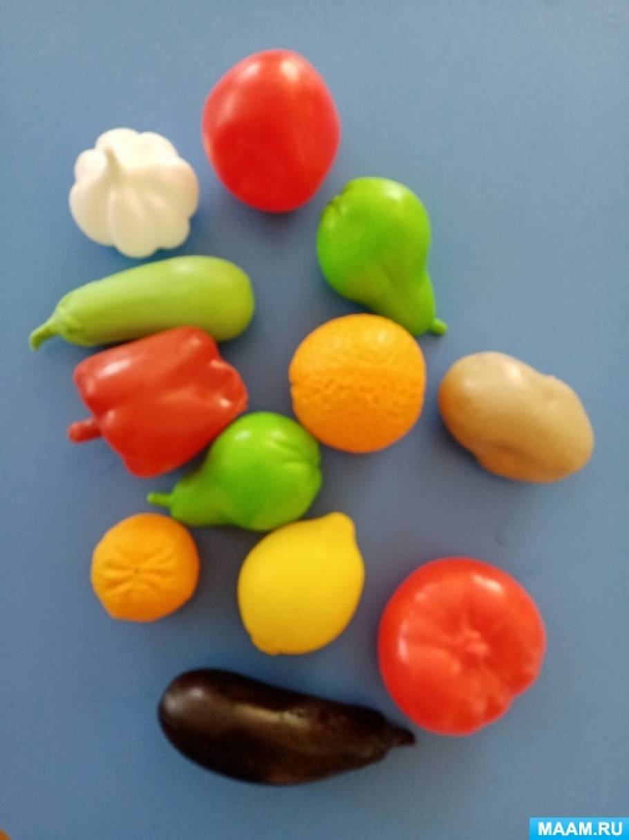 Овощи из пластилина