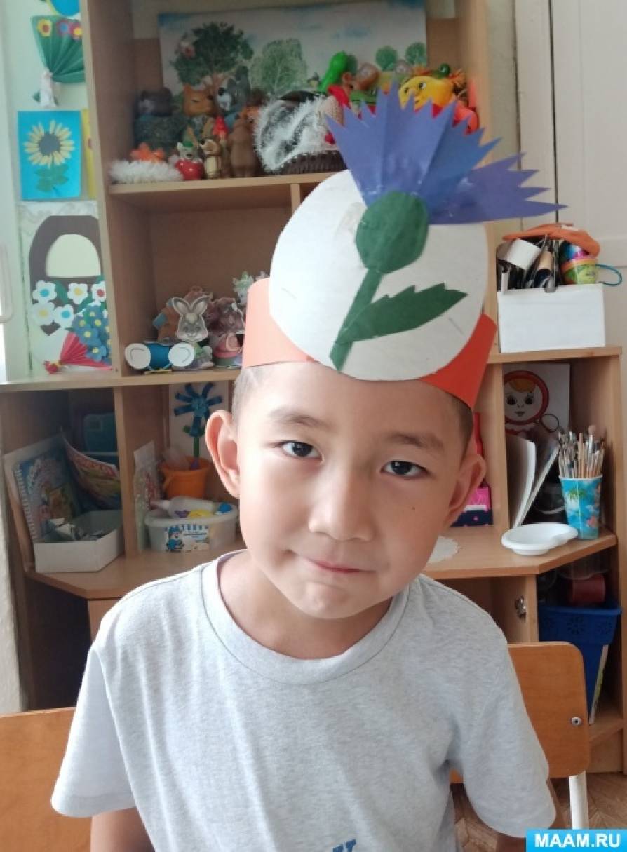 Фотоотчёт «Как мы готовили маски к празднику цветов». Воспитателям ...