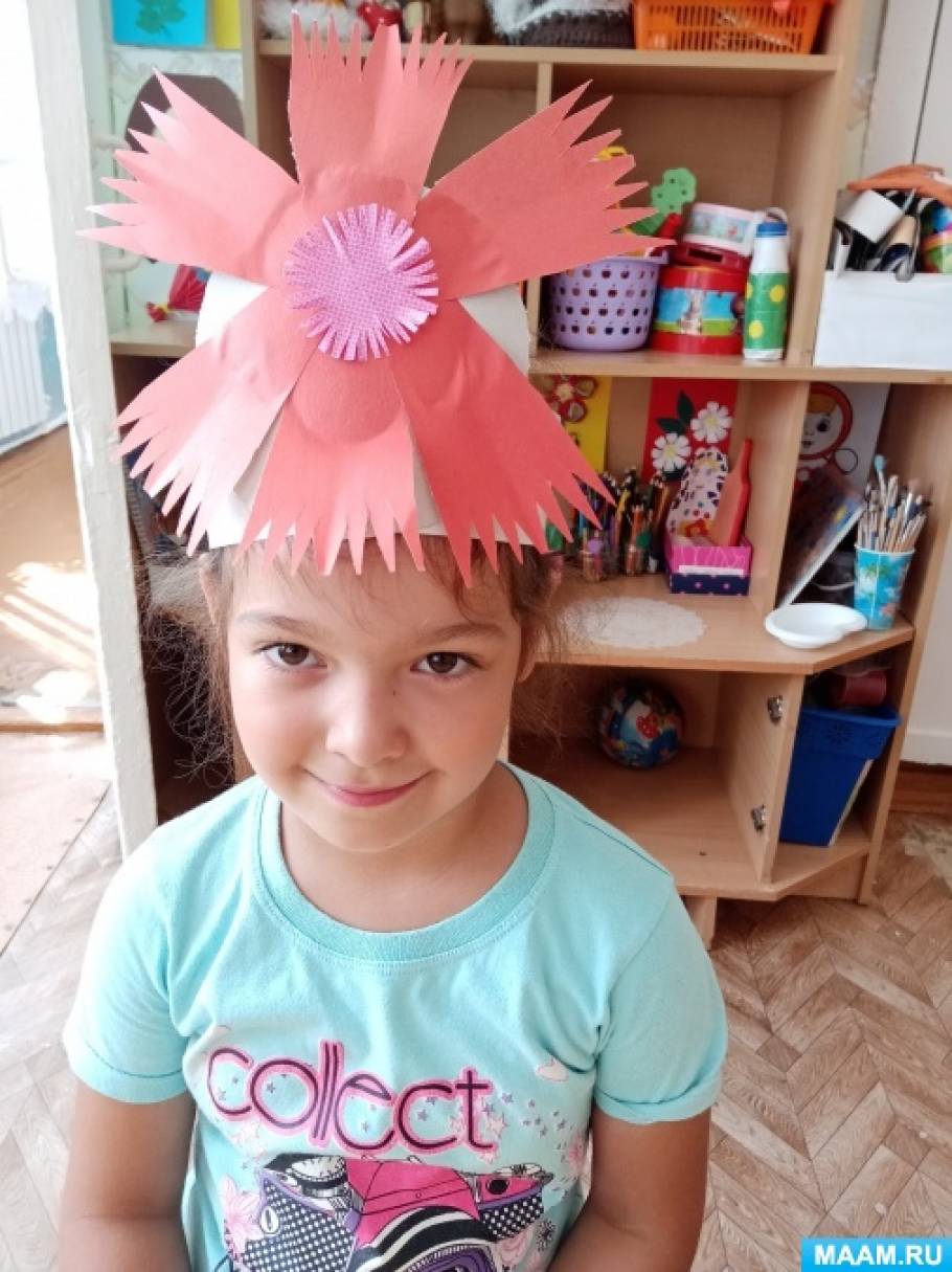 Фотоотчёт «Как мы готовили маски к празднику цветов». Воспитателям ...