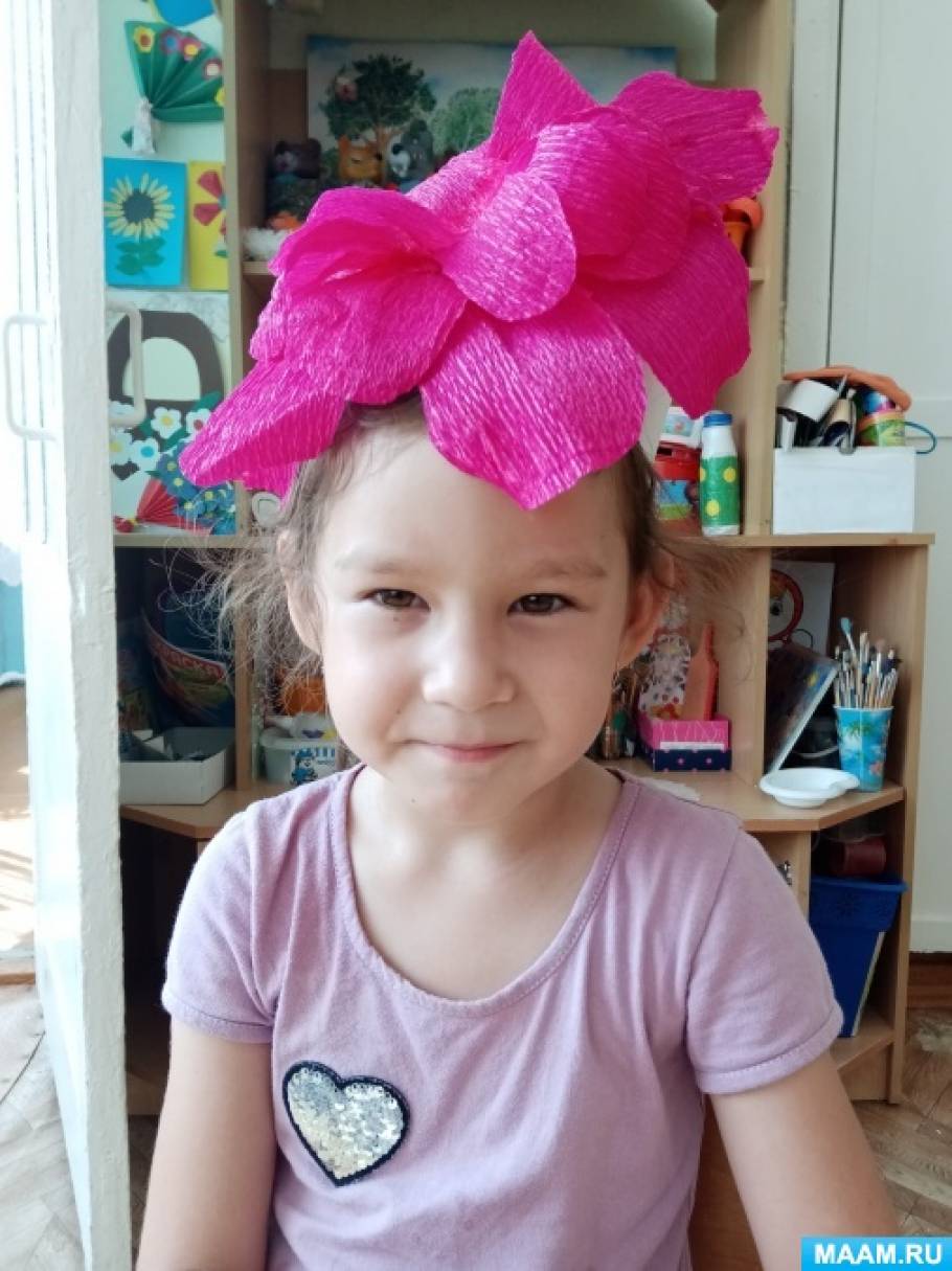 Фотоотчёт «Как мы готовили маски к празднику цветов». Воспитателям ...