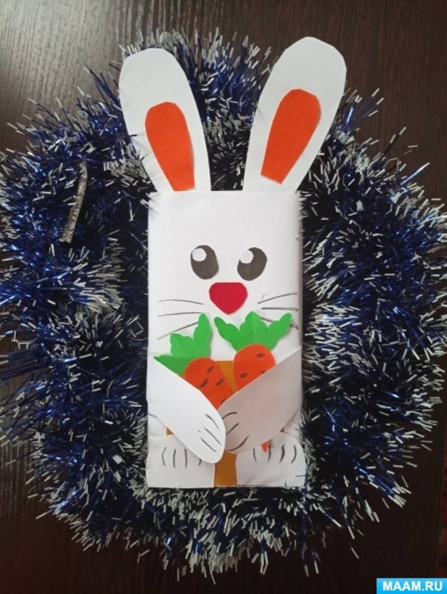 Мастер-класс по оформлению коробки с подарком в подарок «Заинька с ...