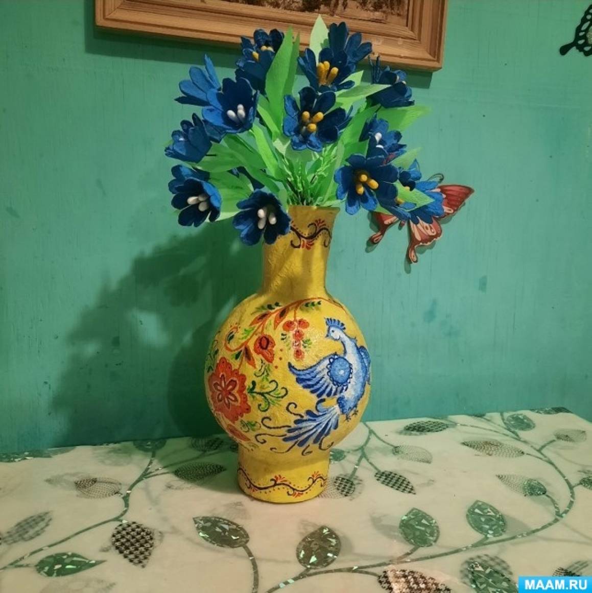 Мастер-класс с использованием технологии папье-маше «Ваза с цветами ...