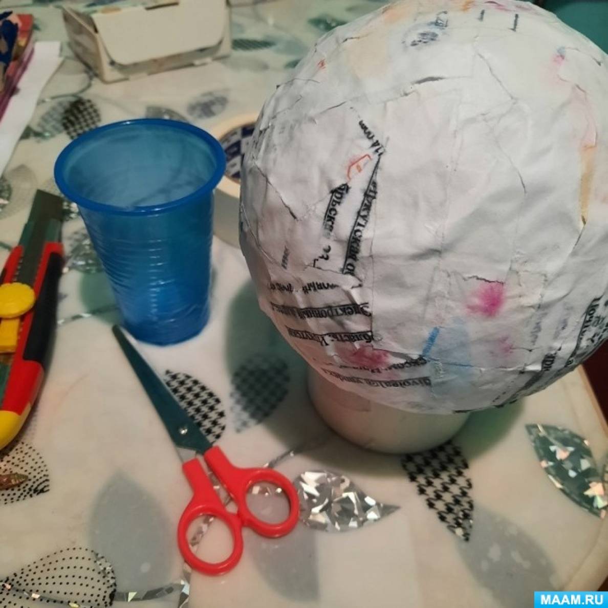 Шар из папье маше своими руками