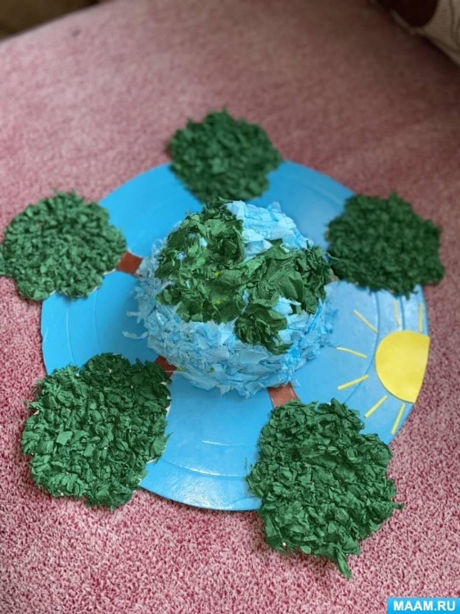 Экологический макет «Зеленый наряд планеты»
