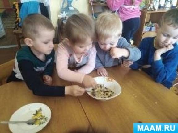 Конспект НОД «Молоко да каша — полезная пища наша»
