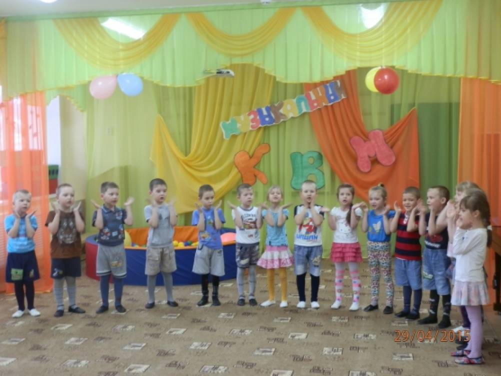 Смотреть фотографию №1 Фото №1 Музыкальный КВН Звучит весёлая музыка команды заходят в зал