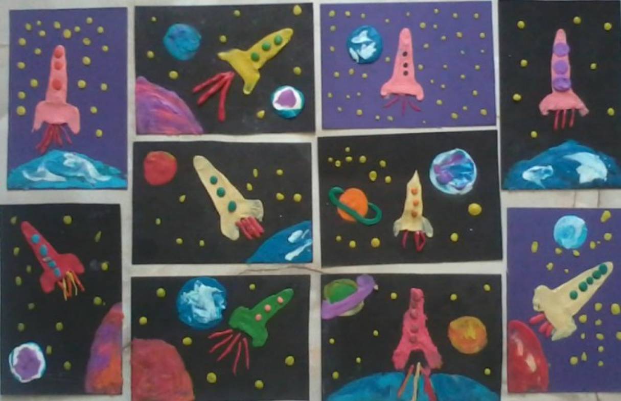 Конспект день космонавтики в старшей группе. Рисование космос средняя группа. Рисование космос в детском саду. Рисование на тему космос в детском саду. Рисование космос в старшей группе.