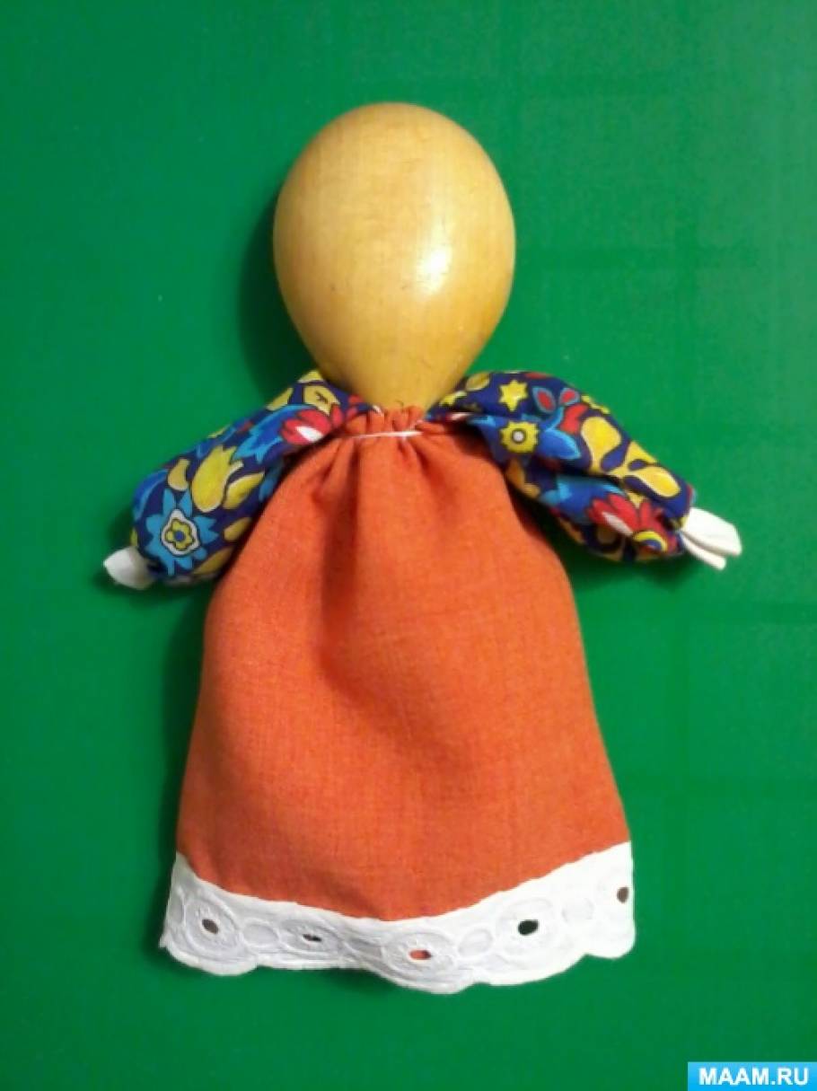 Мастер-класс «Кукла на ложке». Занимаемся изготовлением старинной куклы вместе со своими детьми. Воспитателям детских садов, школьным учителям и педагогам - Маам.ру