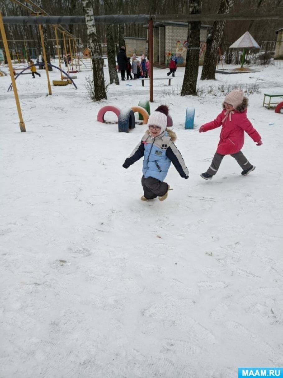 Целевая прогулка в средней группе. Наблюдение на прогулке в средней группе за елкой.