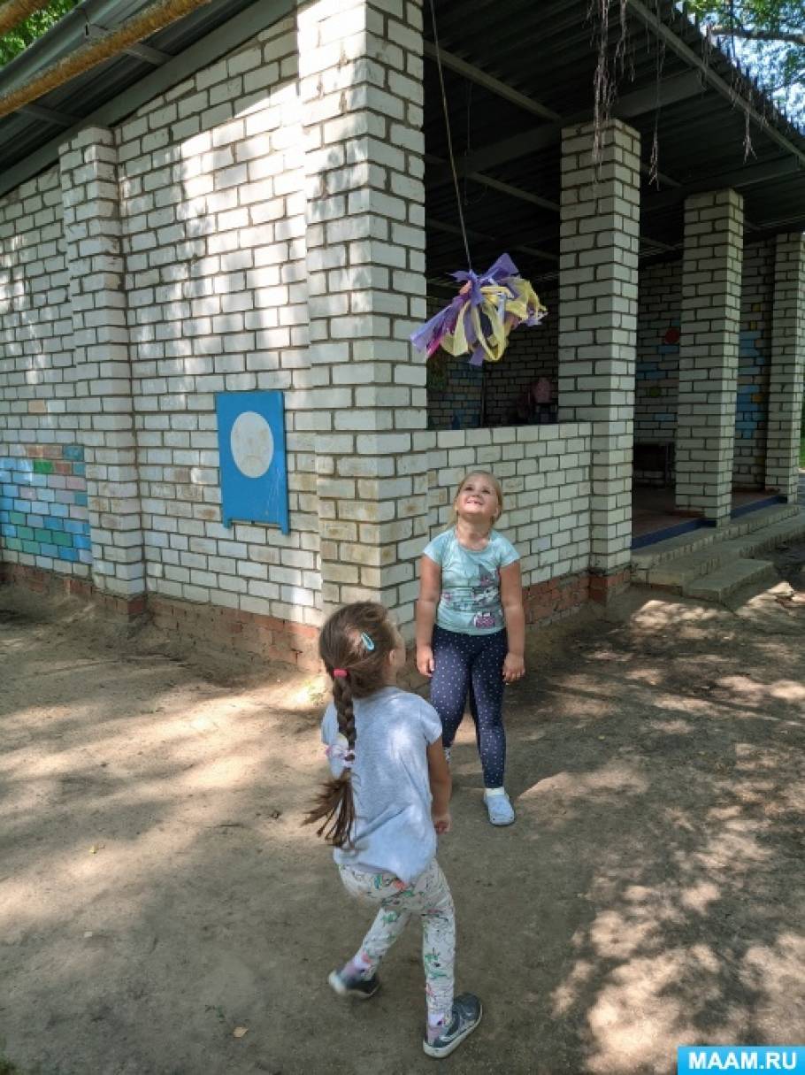 Нестандартное спортивное оборудование. Подвесной мяч из подручного материала