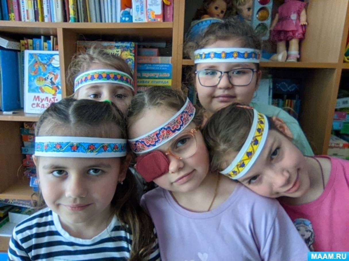Фотоотчет об изготовлении ободка-очелья к Дню Ивана Купала с детьми смешанной группы
