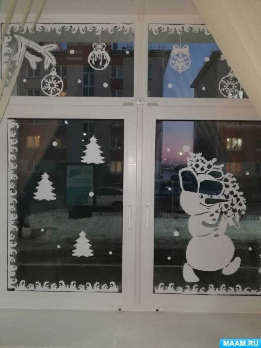 ❄ Трафареты украшений на окна к Новому Году: как просто создать праздничную атмосферу своими руками