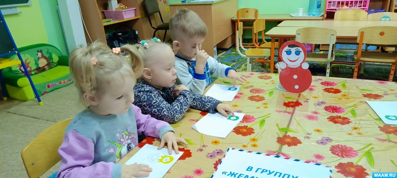 Конспект НОД по лепке в младшей группе «Цветные дорожки для Матрёшек ...