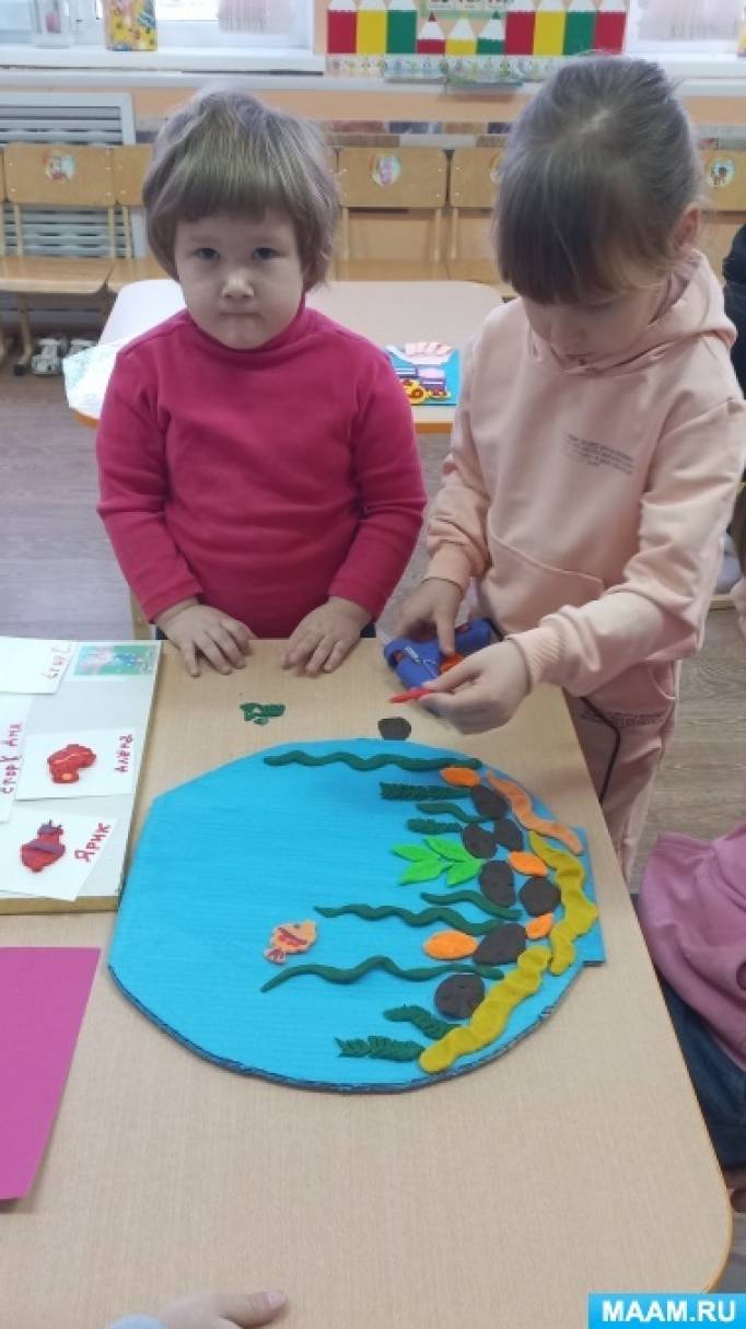 Смотреть фотографию №4 Фото №4 Публикация Мастер класс по изготовлению коллективной работы Аквариум размещена в разделах Аквариум Поделки