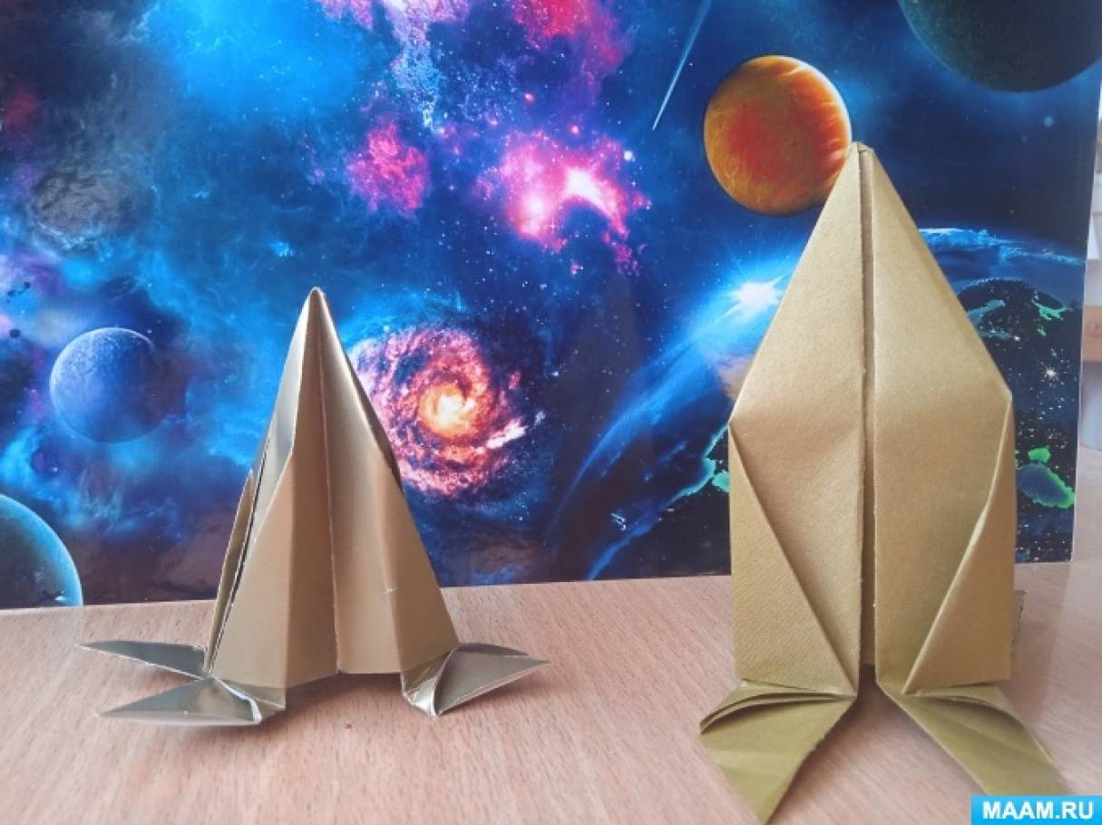 Фотоотчёт о занятии по оригами в старшей группе «Ракета»