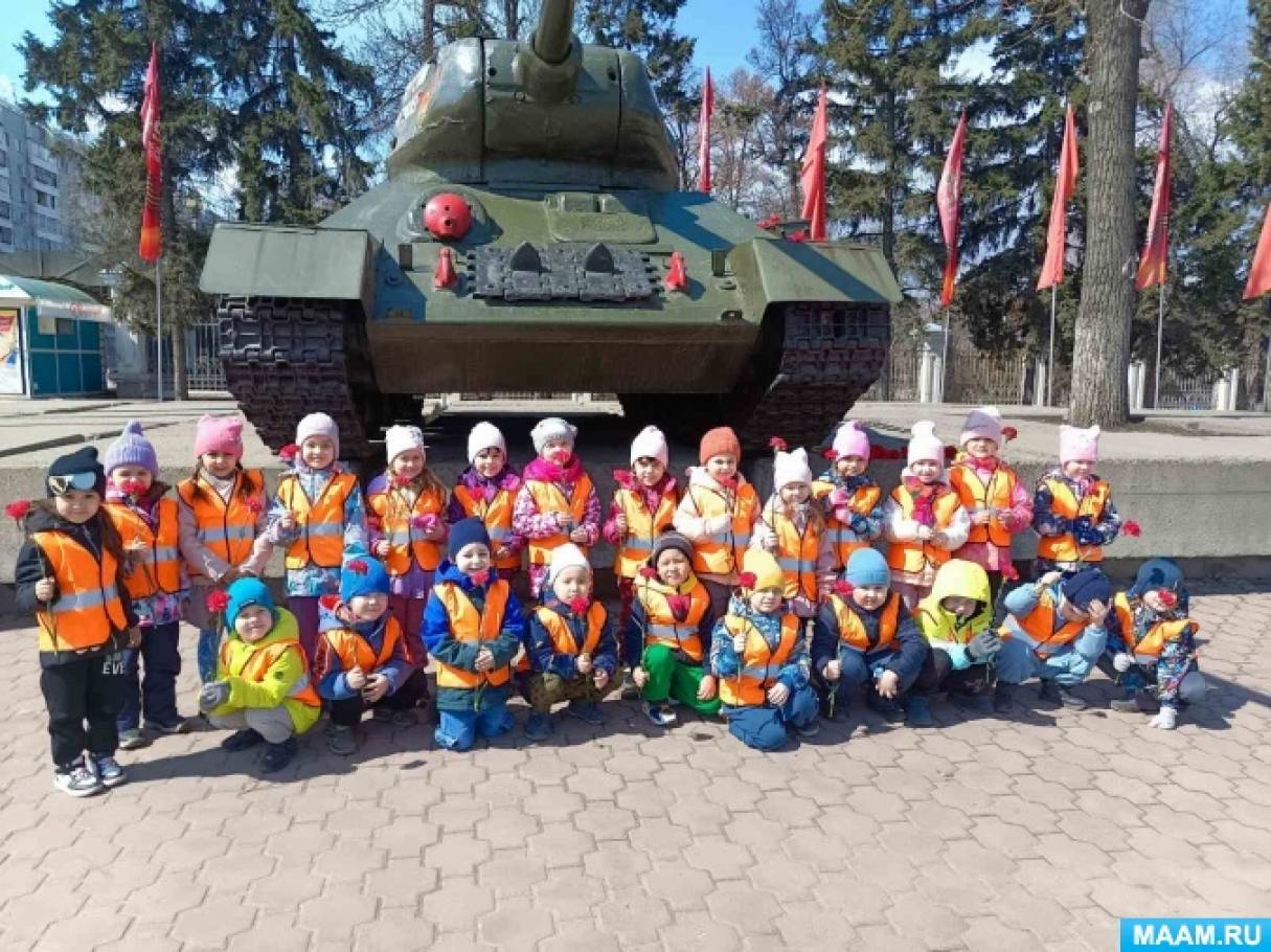 Фотоотчет «Целевая прогулка к танку «Иркутский комсомолец»