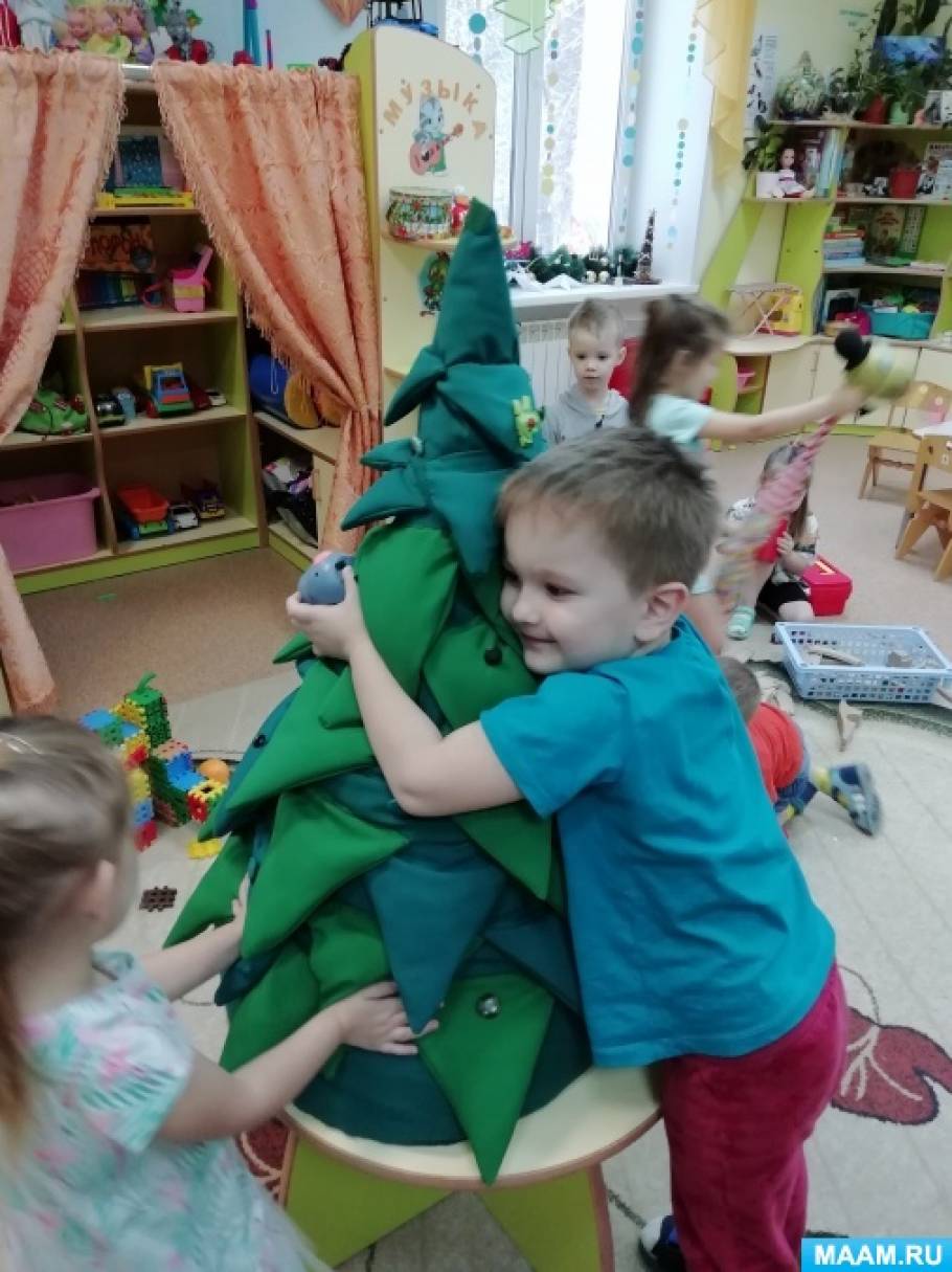 Дидактическое пособие из ткани «Мягкая елка» (9 фото). Воспитателям ...