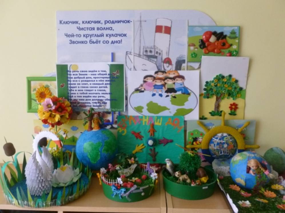 Выставка наш дом земля. Поделки по экологии. Поделки экология детский. Проект экология в детском саду. Экологические поделки для детского садика.