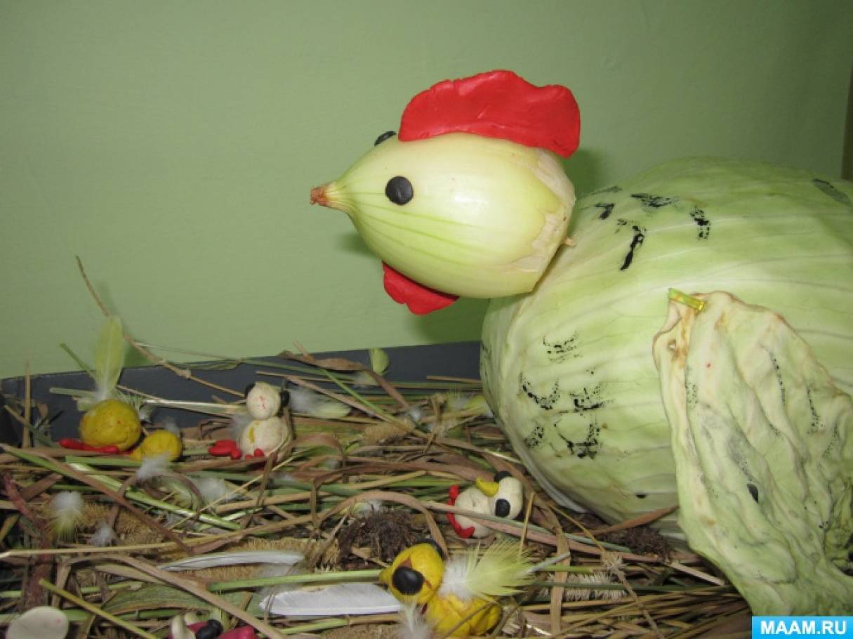 Поделка из капусты