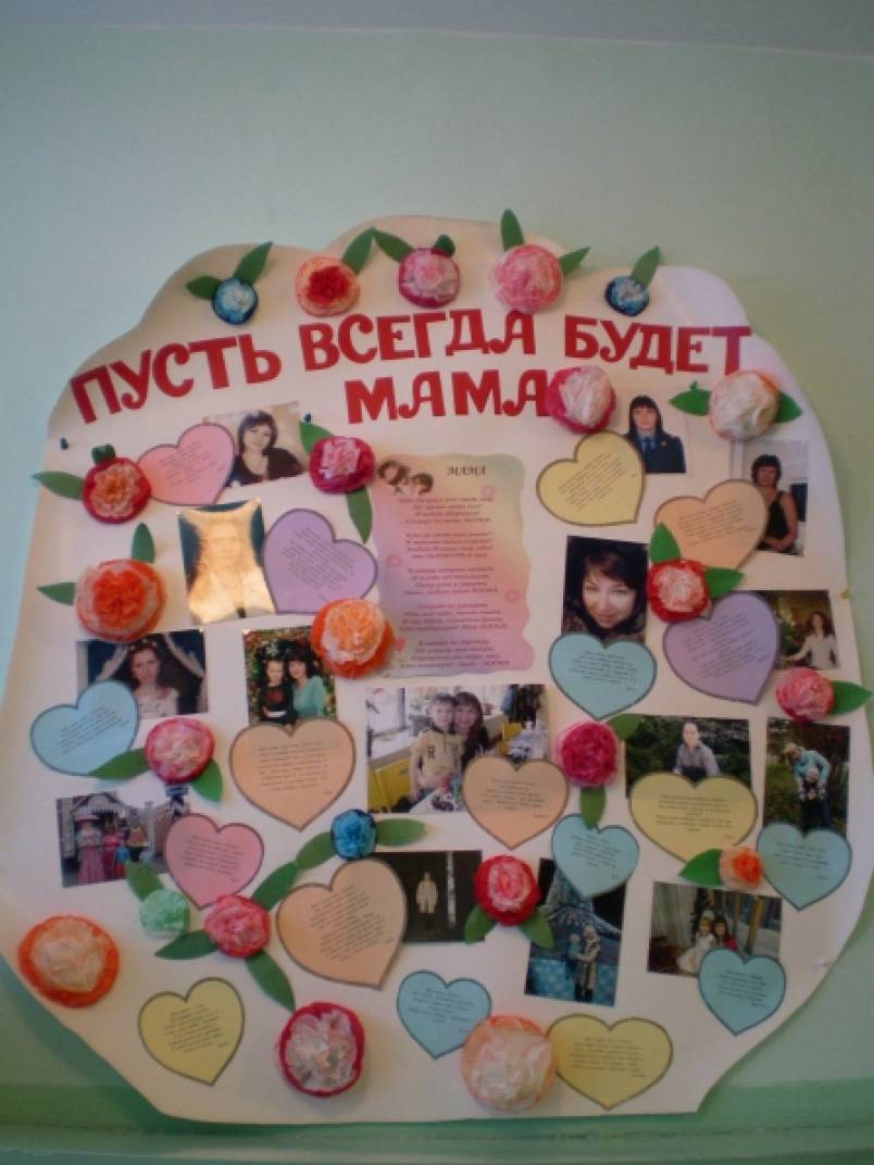 А вот и наша стенгазета в подарок мамам ко Дню матери! Фото А вот и наша стенгазета в подарок мамам ко Дню матери!