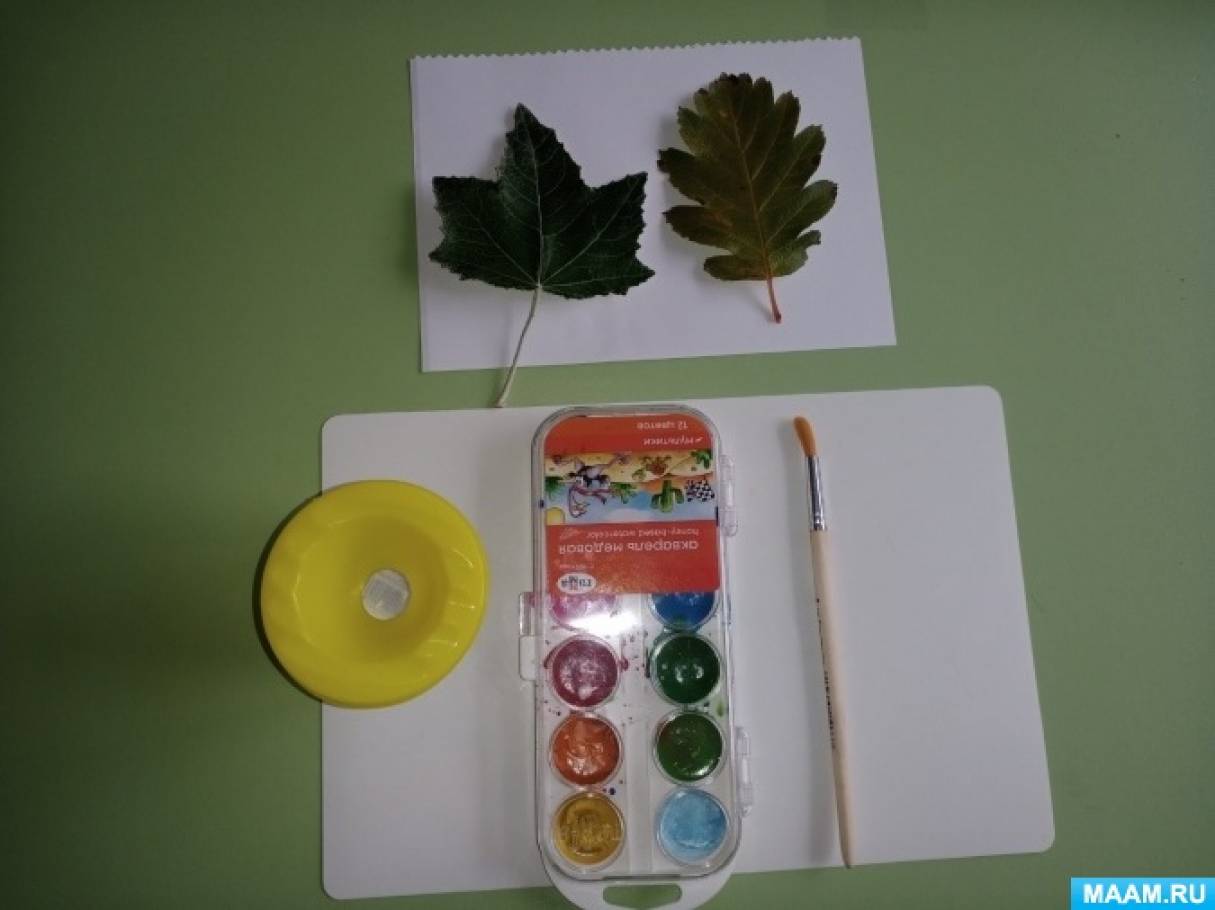 Нетрадиционная техника рисования «Отпечаток листьями»
