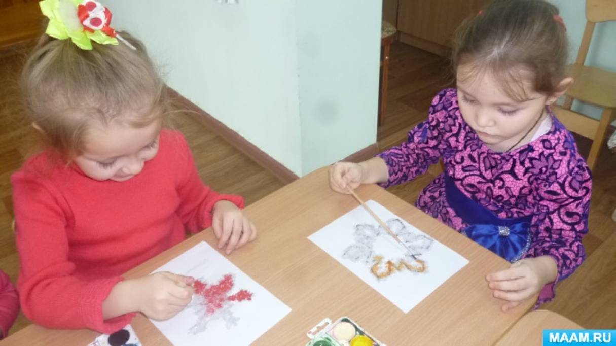 Рисунки солью и клеем на бумаге чем полезен