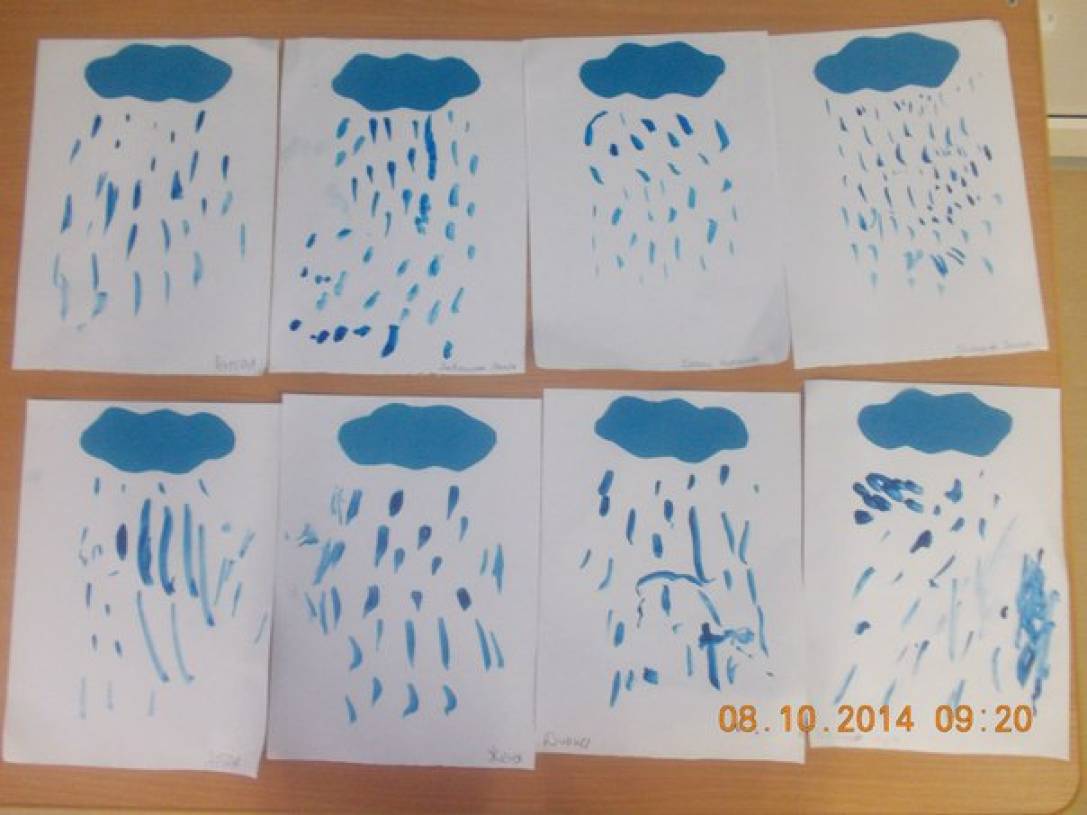 Конспект занятия по рисованию «Летний дождик». Воспитателям ...