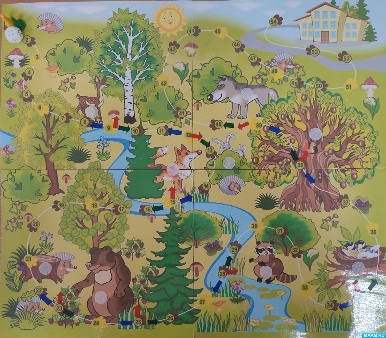 Развивающая игра окружающий мир. Ходилки с лесными животными для детей. Игровое поле для детей. Настольные игры для детей. Игровое поле для детей лес.