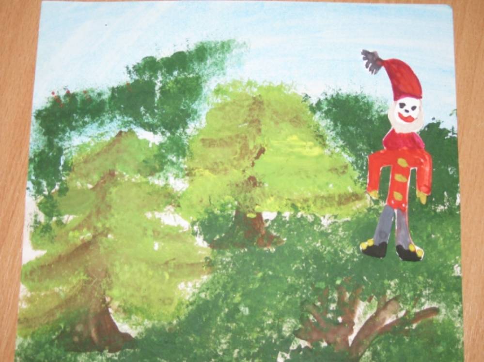 Занятие по рисованию с использованием нетрадиционных техник с детьми подготовительной группы с ОНР «В волшебном лесу»